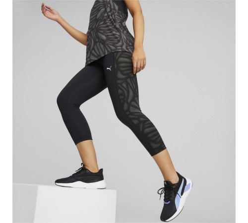 4t PUMA 522422-51 HIGHWAIST 3/4 TIGHT black AOP 
